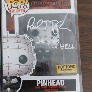 Funko Pop Autographed Hellraiser III Pinhead #360